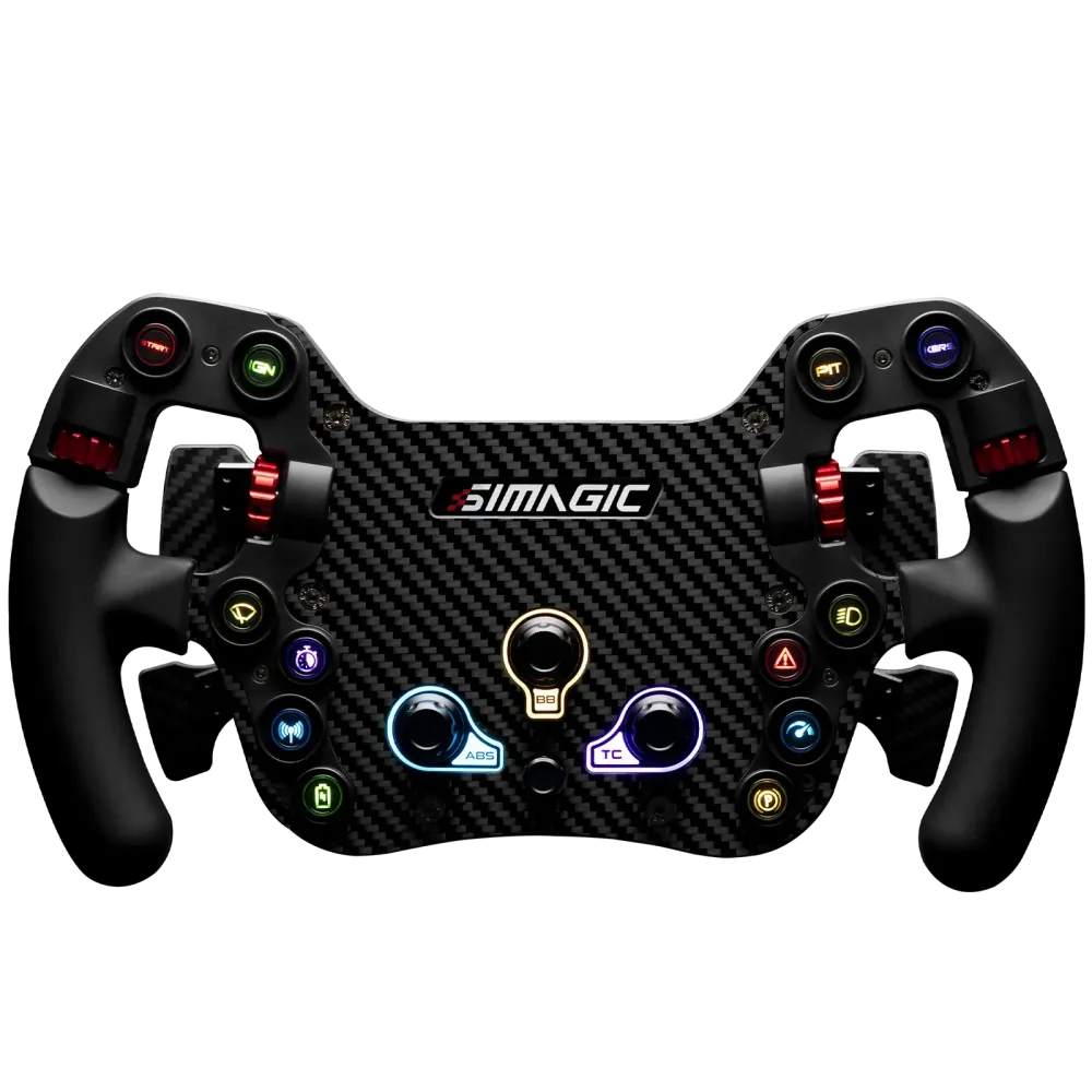 Simagic FX FX-C Steering Wheel, Carbon Fiber, Shifter & Clutch Paddles