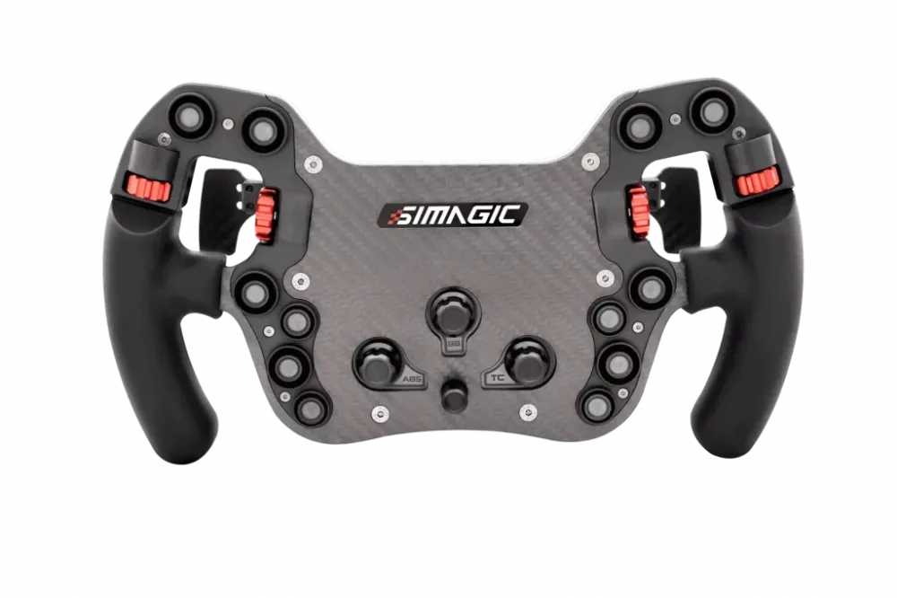Simagic FX FX-C Steering Wheel, Carbon Fiber, Shifter & Clutch Paddles
