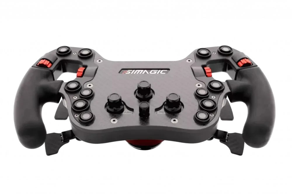 Simagic FX FX-C Steering Wheel, Carbon Fiber, Shifter & Clutch Paddles