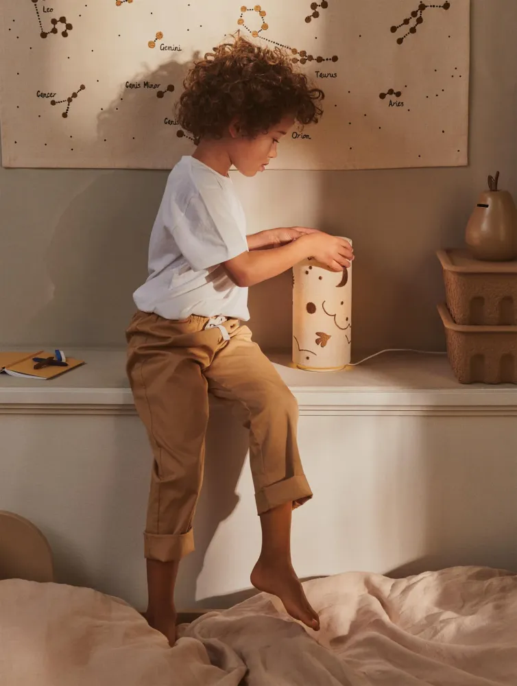 Skye Table Lamp - Natural/Bronze