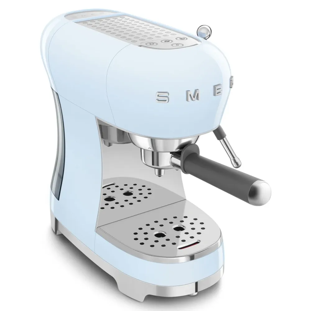 Smeg manuelle Espressomaschine 'Pastelblau' ECF02PBEU