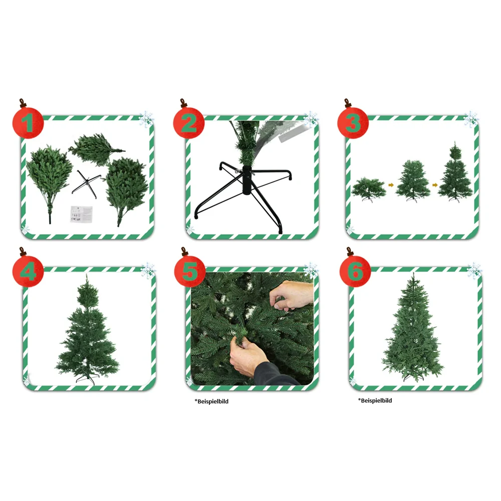 „Snowflake“ 120 cm Weihnachtsbaum PVC 1015