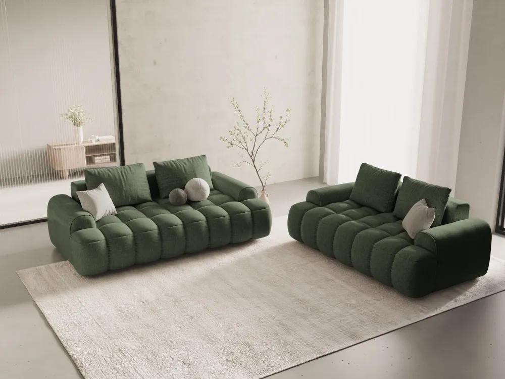 Sofa 2-Sitzer LINZ olivgrün