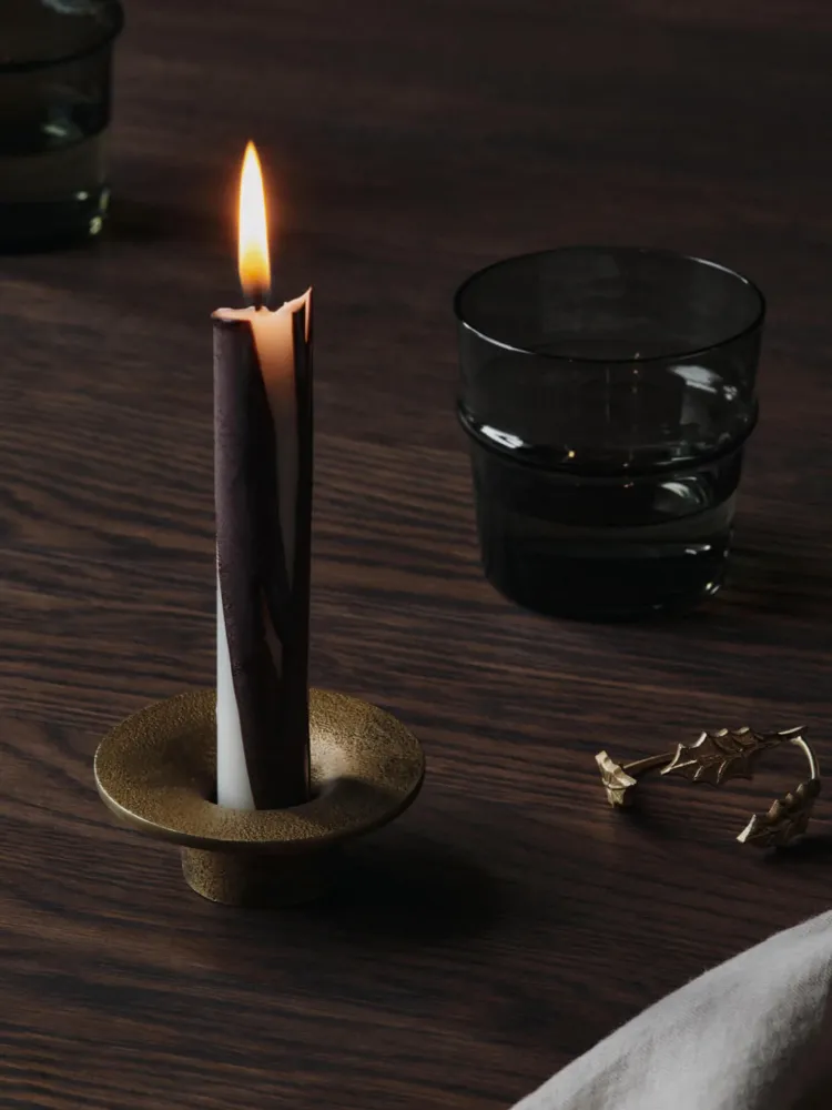 Soothe Candle Holder - Brass Finish