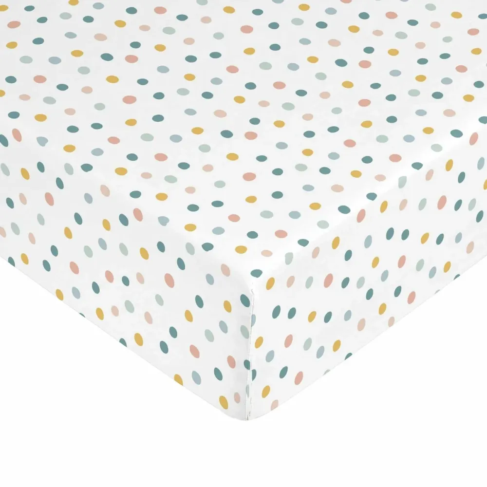 Spannbetttuch Kids&Cotton Kibo Bunt 105 x 200 cm