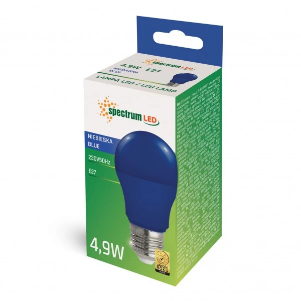 Spectrum LED E27 A50 Farbig Bunt 4,9W Birne 270° Lichterkette Leuchtmittel Deko BLAU