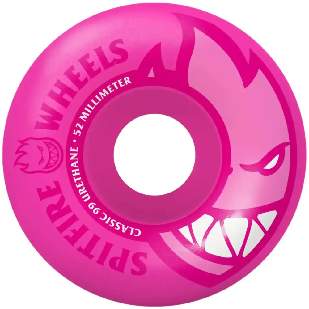 Spitfire 52mm 99A Classics Neon Bighead Wheels Pink