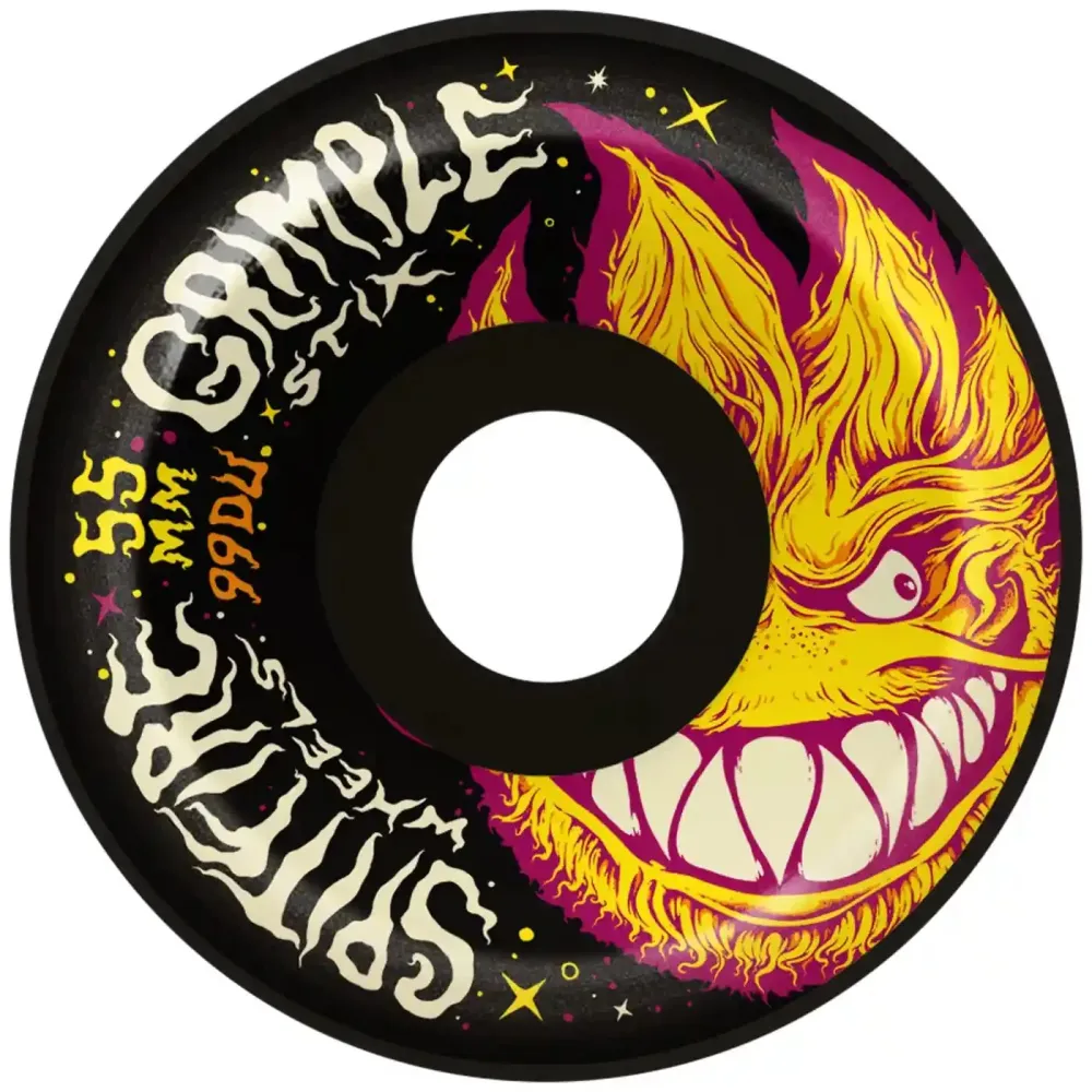 Spitfire 55mm 99A Formula Four Grimplehead Lock Full Wheels