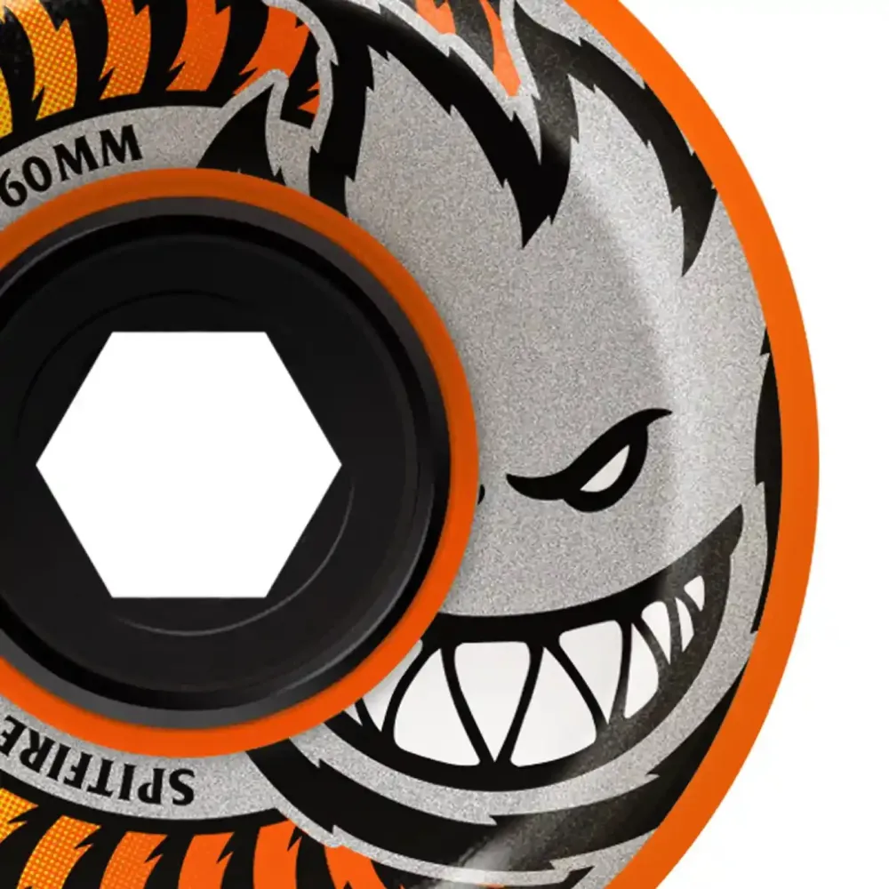 Spitfire 80A 58mm Fade Orange Conical Full Cruiser Wheels