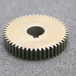 Stahl Wechselrad exchange wheel Modul m=1,0mm Z=49 Breite 10mm Bohrungs-Ø= 14mm