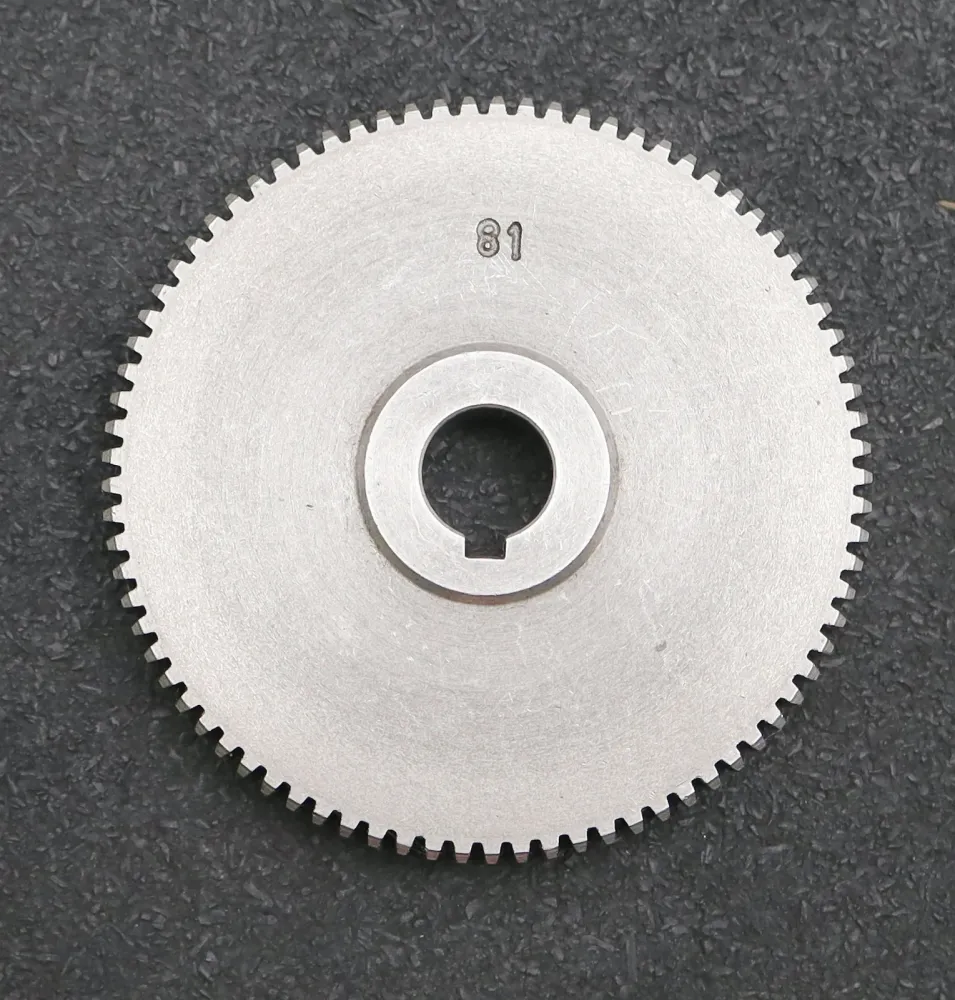 Stahl Wechselrad exchange wheel Modul m=1,0mm Z=81 Breite 12mm Bohrungs-Ø= 14mm