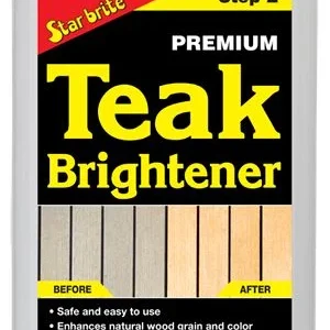 Starbrite Premium Teak Brightener, Erneuerer für Teakholz, Step 2