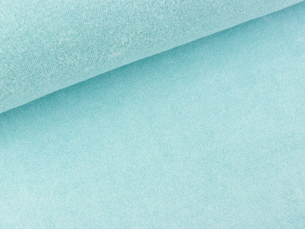 Stretch Sommerfrottee Mabel hellblau uni