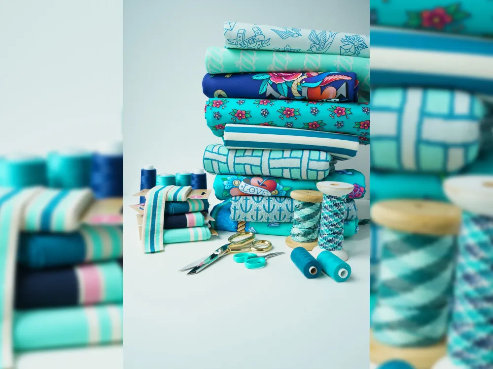 Stripe Me College Ahoy Band meringa-verdino-petrol