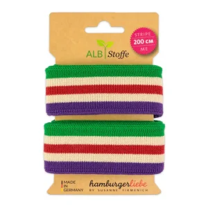 Stripe Me College Easygoing Band verde erba-meringa-flamme-violaceo