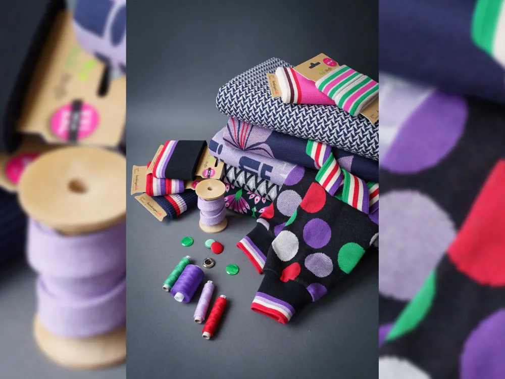 Stripe Me College Easygoing Band verde erba-meringa-flamme-violaceo