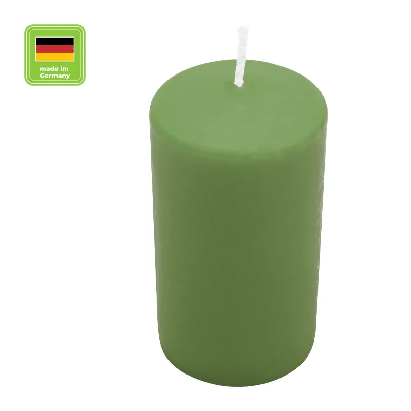 Stumpenkerze aus Paraffin, Aloe Vera, Wiedemann, 100/58 mm, Brenndauer ca. 33h