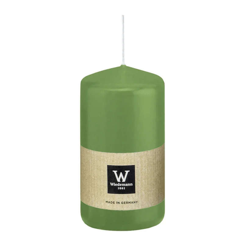 Stumpenkerze aus Paraffin, Aloe Vera, Wiedemann, 120/58 mm, Brenndauer ca. 40h