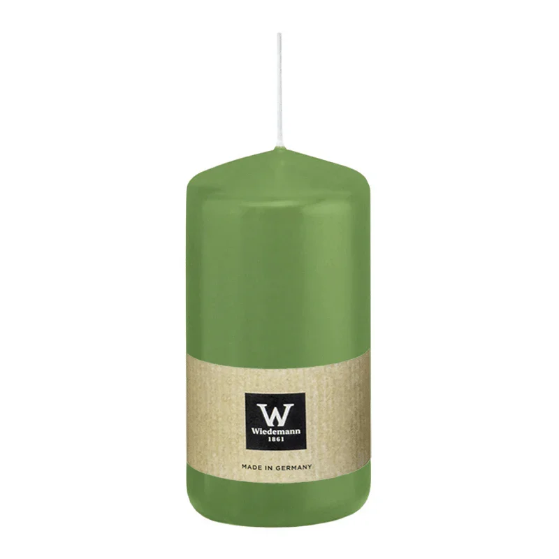 Stumpenkerze aus Paraffin, Aloe Vera, Wiedemann, 130/68 mm, Brenndauer ca. 52h