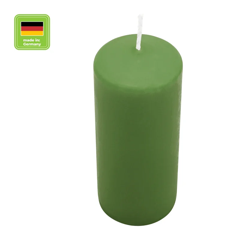 Stumpenkerze aus Paraffin, Aloe Vera, Wiedemann, 130/68 mm, Brenndauer ca. 52h