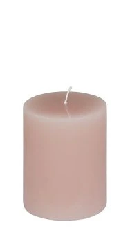 Stumpenkerze Blossom Rosa klein – Sanftes Licht | Kaheku