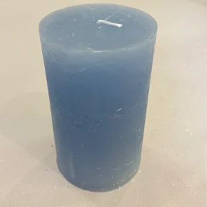 Stumpenkerze Winterblau 6 x 10 cm