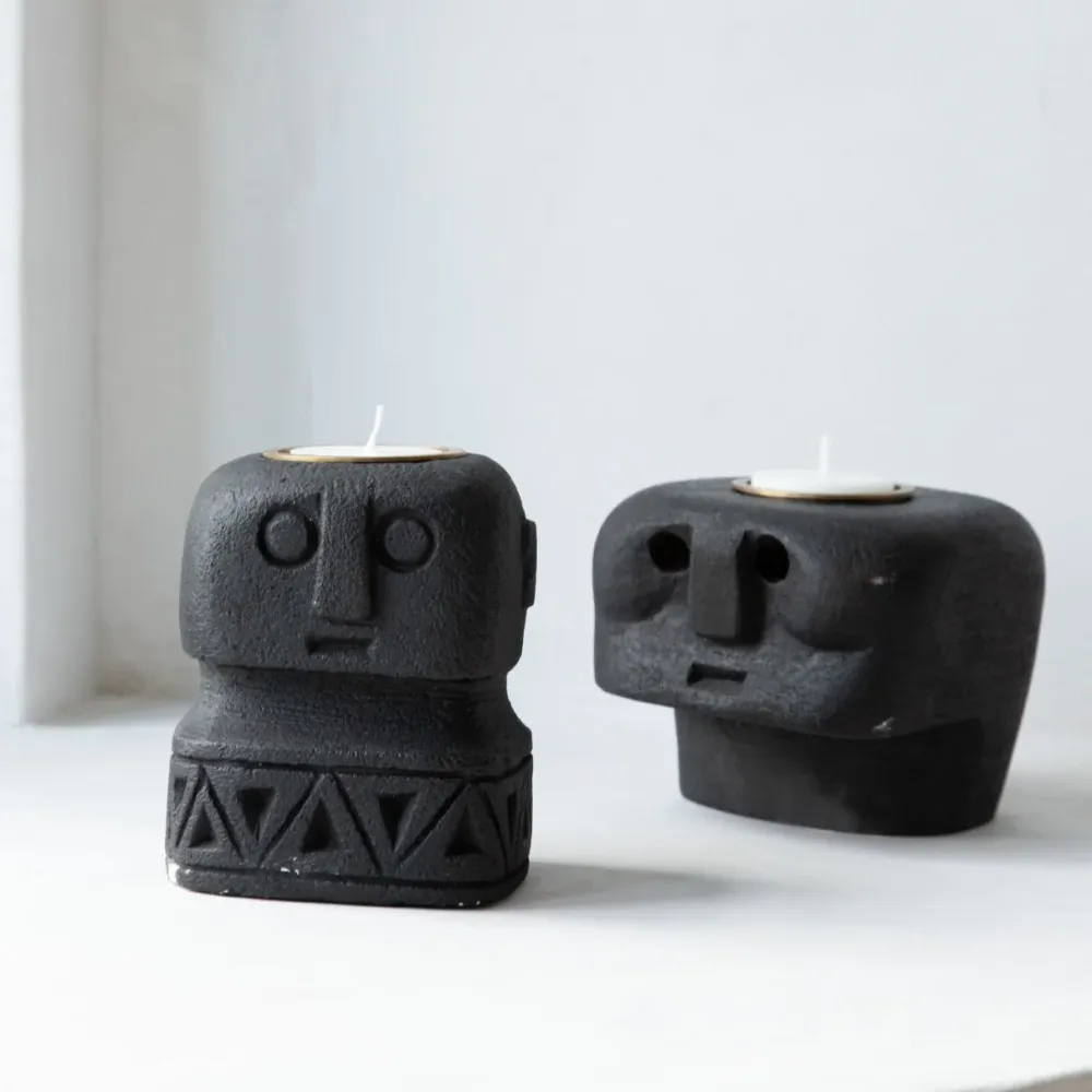 SUMBA STONE Kerzenständer