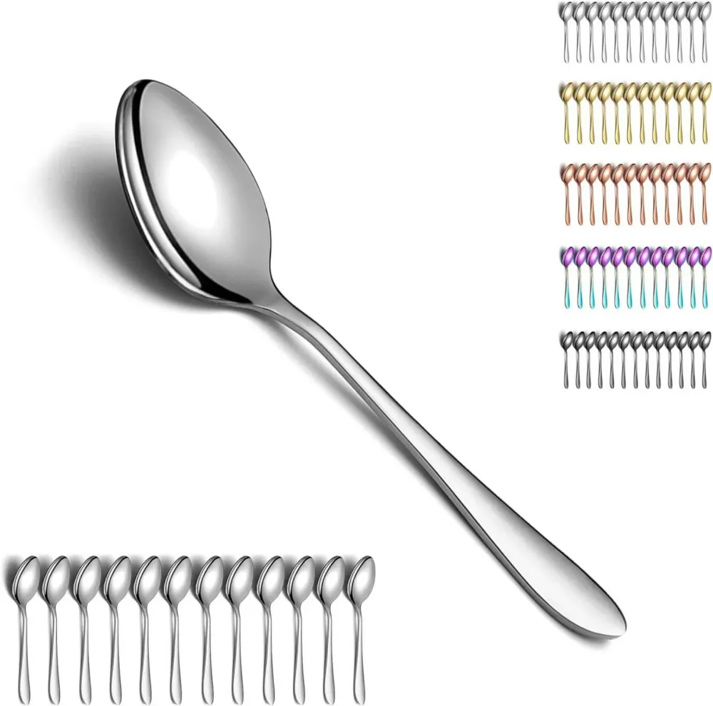 Suppenlöffel Edelstahl Esslöffel Set 12
