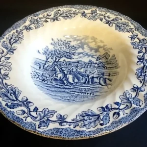 SUPPENTELLER "Country Life" - Keramik / Steingut (Fine Staffordshire Ware), Englisches Landleben Scenen Motiv Dekor, Hand...