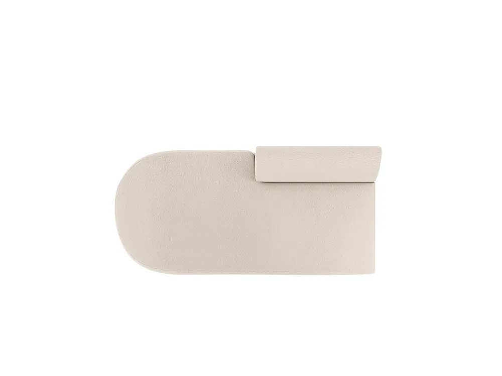 Szezlong 2-sitzig links MILEY beige Boucle