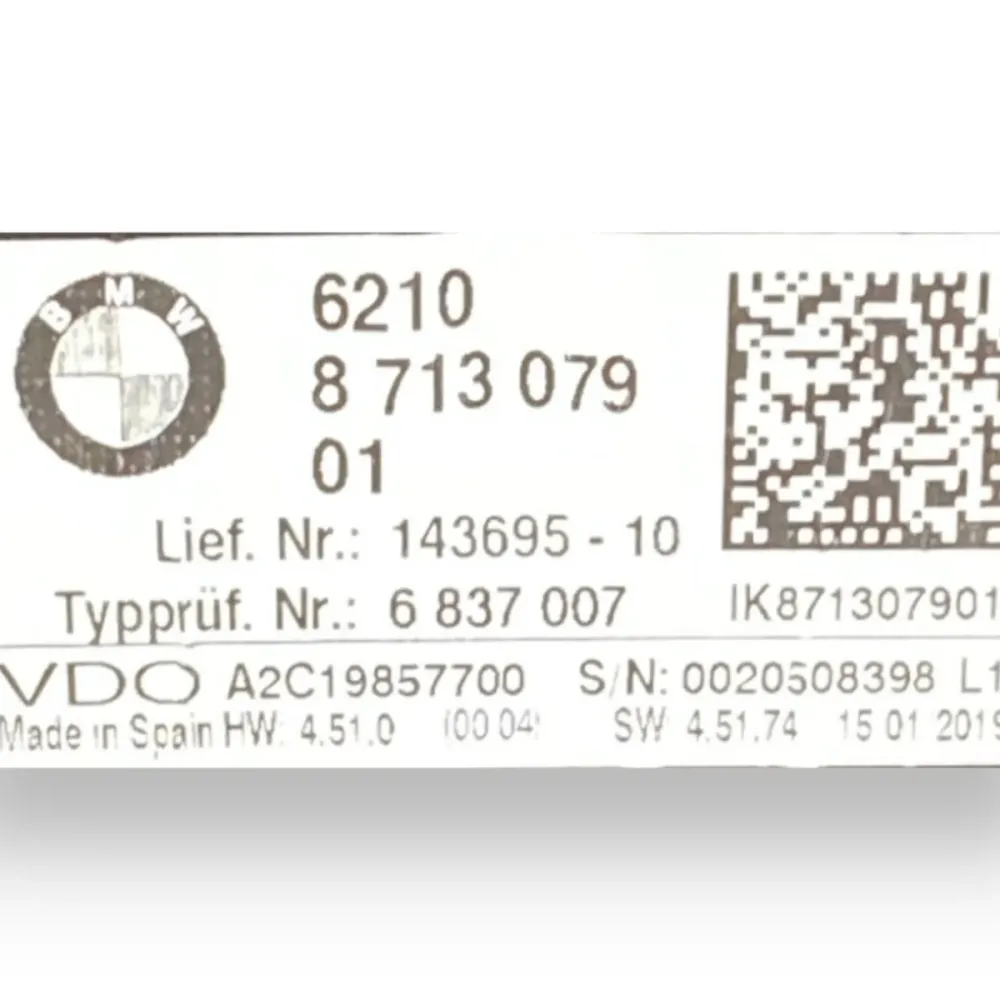 Tachometer / Kilometerzähler BMW X1 F48 Cod:8713079 (2015-2022)