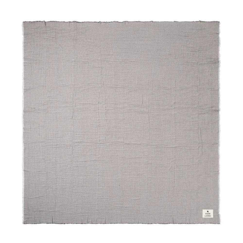 Tagesdecke FINO hellblau mit sandfarbenem