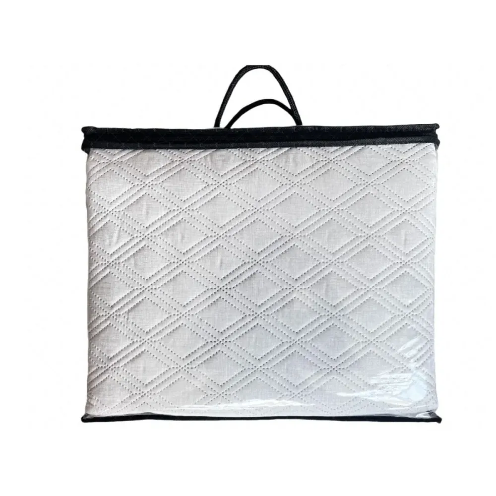 Tagesdecke Set Havin Überwurf Decke 3-Teilig 240 x 250 cm , atmungsaktiv 2-Personen Beige