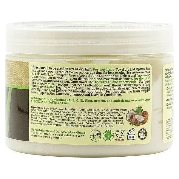 Taliah Waajid Green Apple & Aloe Coconut Nutrition Curl Definer 355ml