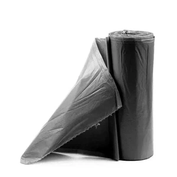TAPIRA Pur Müllbeutel 30L | HDPE Grau 490x600mm 5my 50 Stück