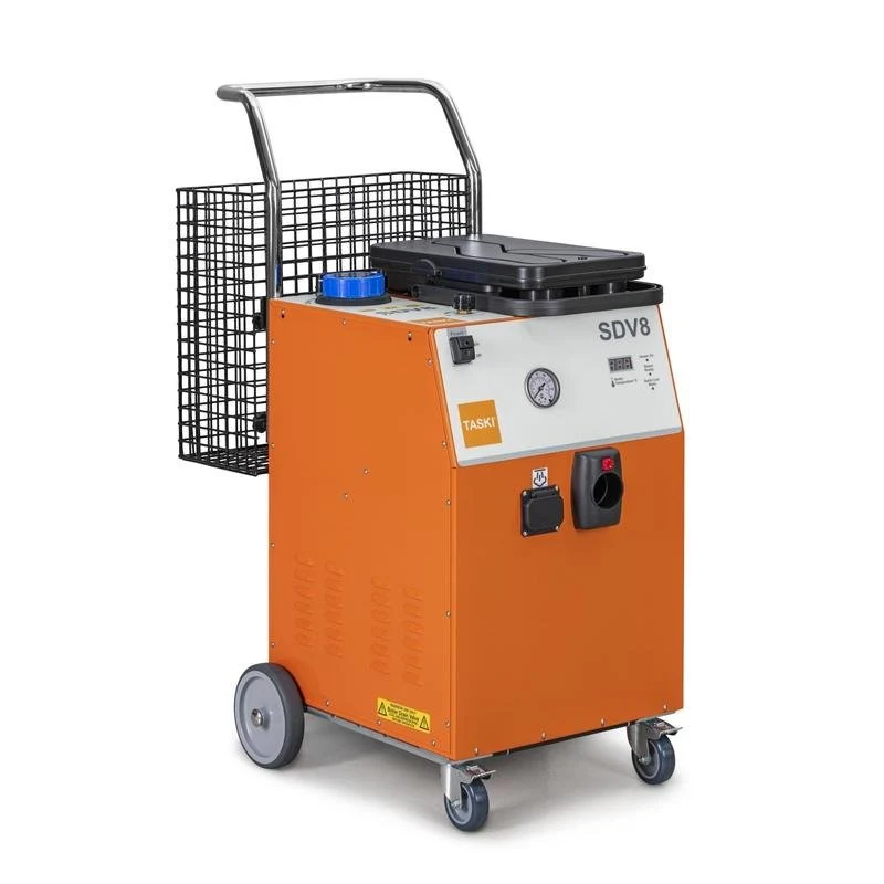 TASKI Steam SDV8, Dampfreiniger mit 8 bar Dampfdruck, integrierter Absaugung und Reinigungsmittel-Aufsatz. | Packung (1 St...