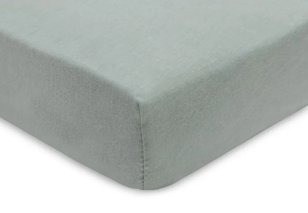 Jollein Spannbetttuch Cradle 40/50X80/90Cm - Sea Green/Biscuit - 2 Stück
