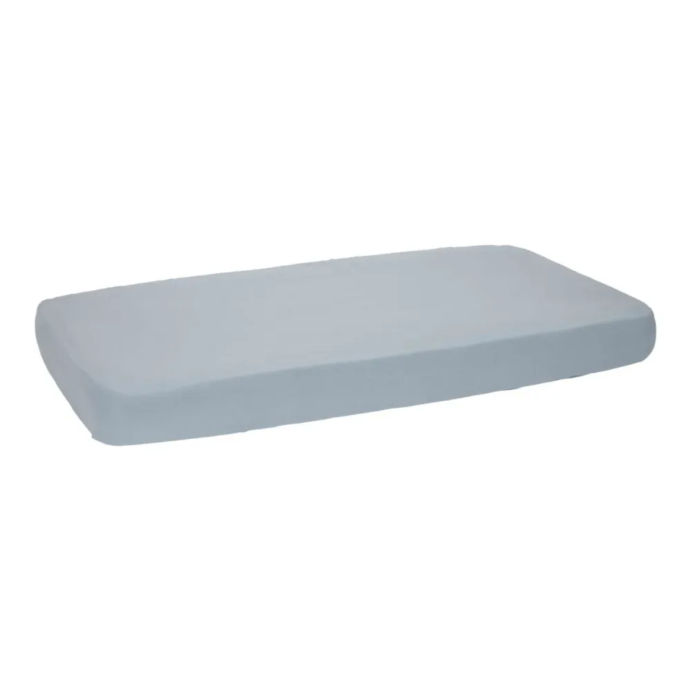 Little Dutch Spannbetttuch Cradle Pure Denim Blau 40X80Cm