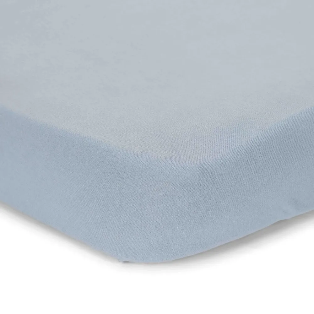 Little Dutch Spannbetttuch Cradle Pure Denim Blau 40X80Cm