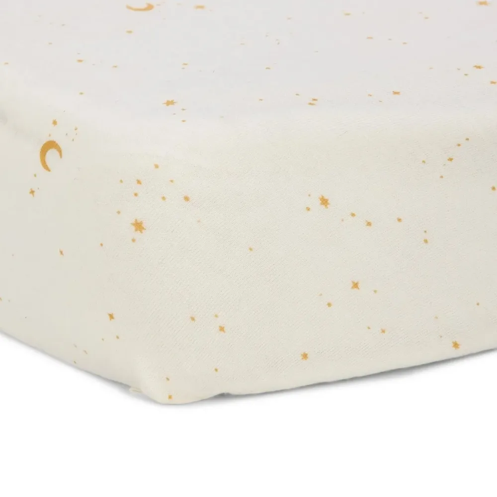 Little Dutch Spannbetttuch Kleinkind Mond & Sterne 70X140Cm
