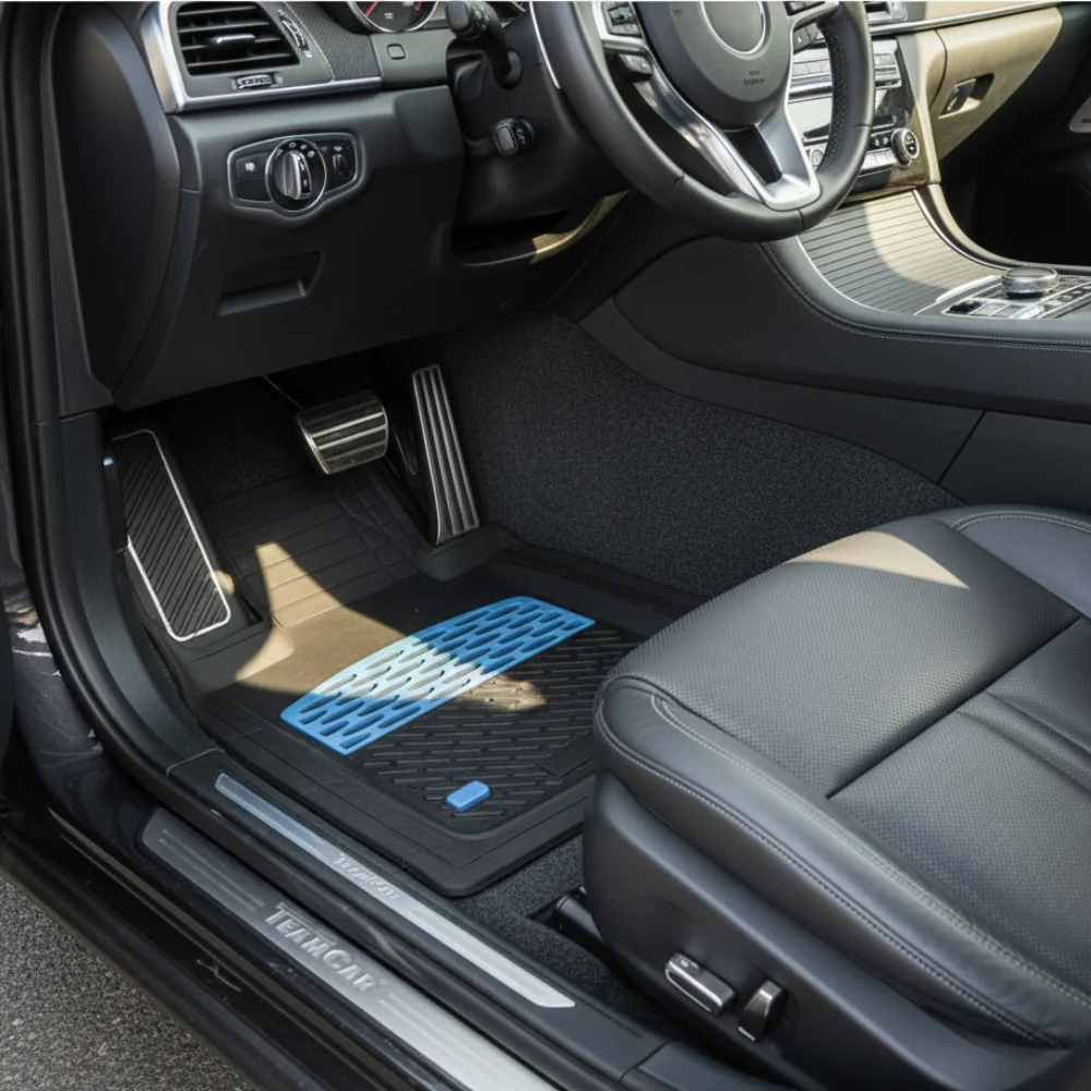 TeamCar® Tablett-Fußmatten, kompatibel mit Volkswagen Jetta VI (2010–2018) – Limousine