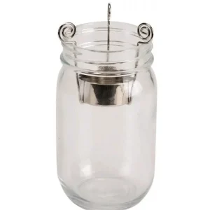 Teelichthalter Metall silberf. für Glas 7cm 2St