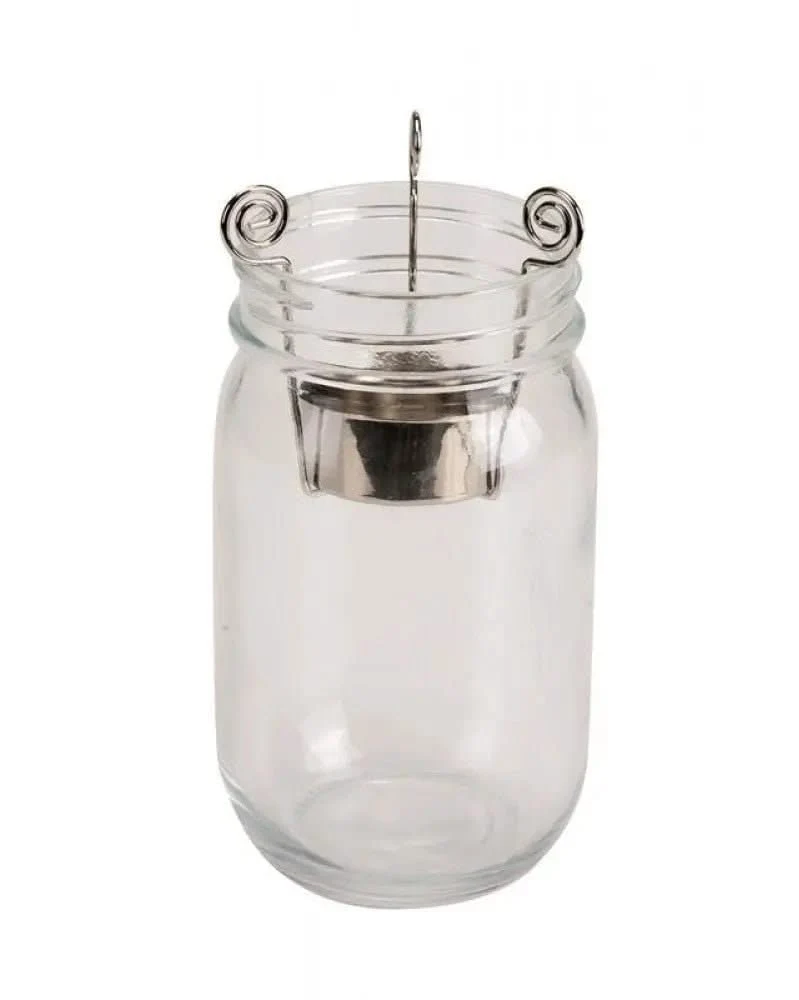 Teelichthalter Metall silberf. für Glas 7cm 2St