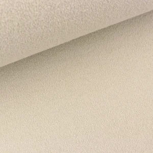 Terry Fleece Baumwollfrottee mit Fleeceabseite sand uni