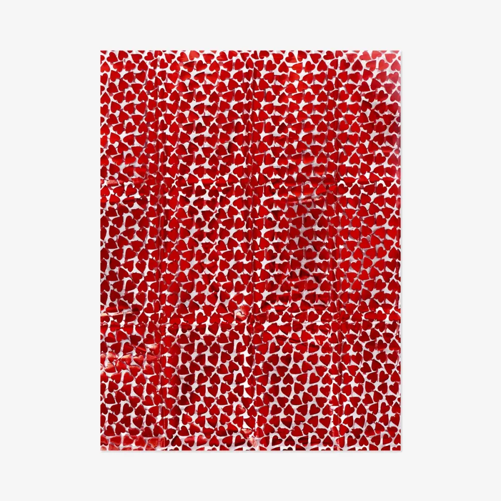 Tischläufer mit Herzen - 40x200 cm