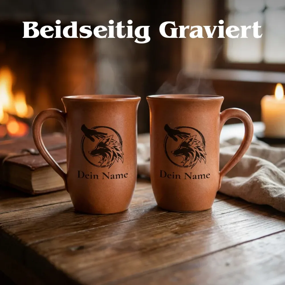 Tontasse Bestienmeister 0,4L – mit Name – Proficiencies Kollektion – Sandstein