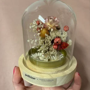 TROCKENBLUMEN MEDIUM KUPPEL | Gold Edition: Red, beige & rose