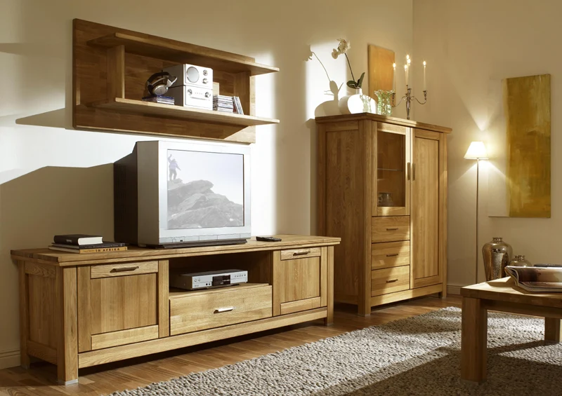 TV-Schrank Eiche massiv geölt - Porto