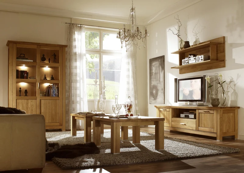 TV-Schrank Eiche massiv geölt - Porto