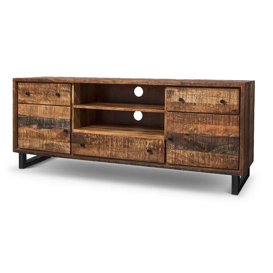 TV-Schrank Mango massiv Retro Vintagelook Kumasi